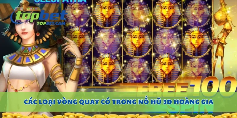 Các loại vòng quay có trong nổ hũ 3D hoàng gia