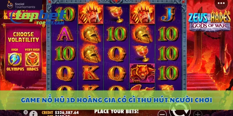 Game nổ hũ 3D hoàng gia có gì thu hút người chơi