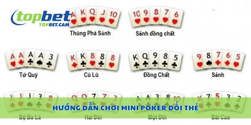Hướng dẫn chơi mini poker đổi thẻ